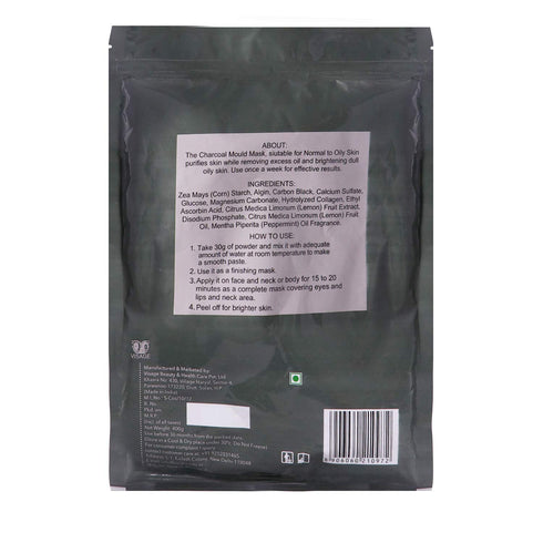 Sara Charcoal Base Line Facial Mould Mask |Hydration Booster & Skin Nourisher | All Skin Types | Perfect For Men & Women
