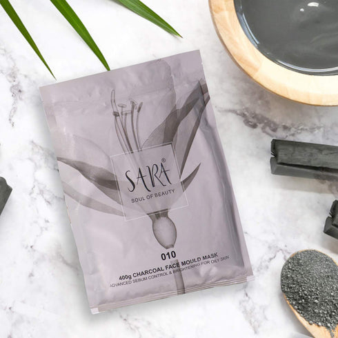 Sara Charcoal Base Line Facial Mould Mask |Hydration Booster & Skin Nourisher | All Skin Types | Perfect For Men & Women
