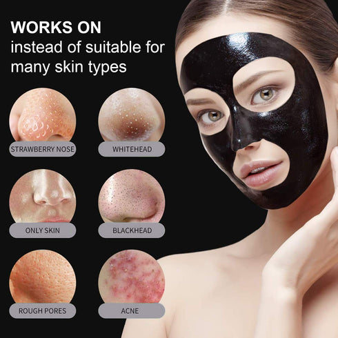 Sara Charcoal Base Line Facial Mould Mask |Hydration Booster & Skin Nourisher | All Skin Types | Perfect For Men & Women