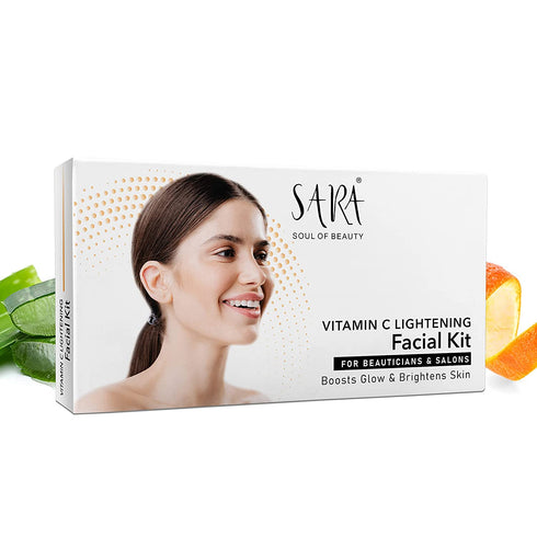 Sara Vitamin C Lightening Facial Kit For Boost Glow & Brightens Skin 20gm